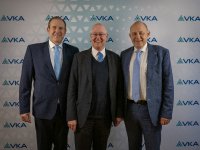 Das neue Präsidium der VKA (v.l.n.r.): Frank Frühauf, Dr. Wolf-Rüdiger Michel, Roger Lewandowski