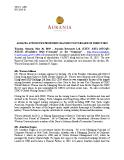 [PDF] Press Release: Aurania Announces Proposed Chanages to Its Board of Directors