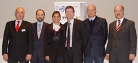Mitglieder des WJ-Förderkreises (von links): Karl-Heinz van Amern-Kasten, Michael Jung, Petra Jouaux, Prof. Wolf Michael Nietzer, Thomas Lidle und Dr. Helmut Kessler (Stv. Hauptgeschäftsführer IHK Heilbronn-Franken)