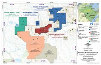 Abbildung 1: Karte mit den zusätzlichen Claims im Wolframprojekt Burnt Hill