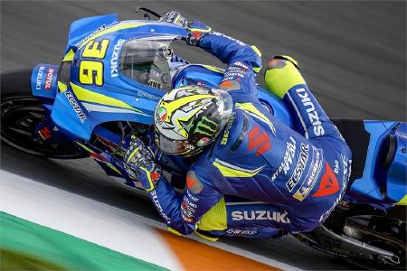 Joan Mir gibt sein Suzuki Debüt im Rahmen des Valencia Tests / Credit: www.suzuki-racing.com