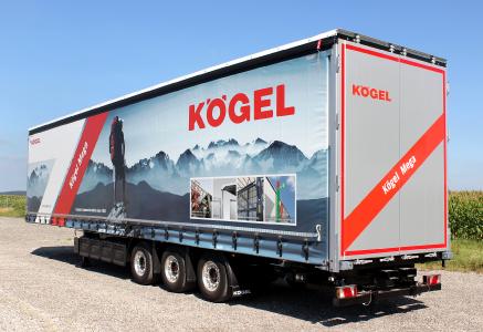 The Kögel Mega with forklift storage