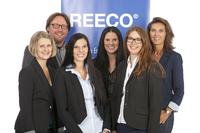 Neues Führungsmanagement der REECO Group: (v.l.n.r) Franziska Klug (Kommunikation), Hinrich Klingler (Vertrieb), Jasna Röhm (Projektleitung CEB®), Diana Schäfer (Projektleitung RENEXPO® /Unternehmenssprecherin), Melanie Jetter (Veranstaltungsmanagement) und Avena Gall Tamas (International Business Development) Neues Führungsmanagement der REECO Group: (v.l.n.r) Franziska Klug (Kommunikation), Hinrich Klingler (Vertrieb), Jasna Röhm (Projektleitung CEB®), Diana Schäfer (Projektleitung RENEXPO® /Unternehmenssprecherin), Melanie Jetter (Veranstaltungsmanagement) und Avena Gall Tamas (International Business Development)
