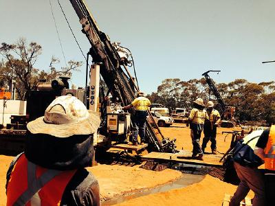 Bohrung auf einem Projekt der Classic Minerals; Foto: Classic Minerals