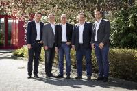 Lauderts Führungsriege: v.l.n.r. Sven Henckel, Jörg Rewer, Rainer J. Laudert, Andreas Rosing, Holger Berthues