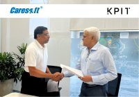 Mr. Mathew Vachaparampil, CEO of Caresoft Global (on the left) and Mr. Kishor Patil, Cofounder, CEO & MD, KPIT Technologies (on the right) 