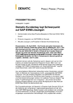 16-04-28 PM Dematic-Kundentag legt Schwerpunkt auf SAP EWM-Lösungen.pdf