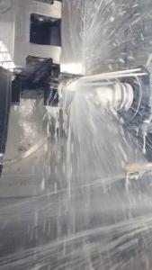ESTRAMET S 77 is a water-miscible cooling lubricant made from synthetic ester oils. It was developed for demanding machining processes and stands out in particular when used with high-alloy steel and aluminium and titanium alloys /
© Image source: PTW TU Darmstadt