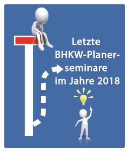 Die beiden letzten BHKW-Planerseminare 2018 finden in Potsdam und Wittenberg statt