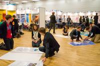 Aufbau beim 23. Landeswettbewerb jugend forscht