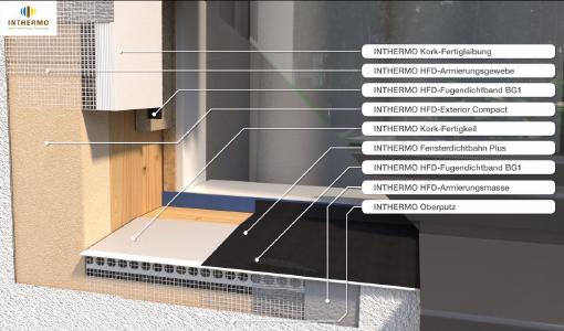 Neues INTHERMO-Video auf Youtube: Der Fokus der detailreichen Animationen liegt auf dem Fensterausschnitt inklusive Unterfensterbank und Laibung ... (Bild: INTHERMO GmbH, Ober-Ramstadt; www.inthermo.de)