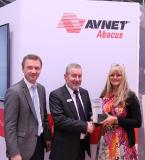 Hagen Götze, Avnet Abacus; Udo Reinhold, Kingbright Europe; Claudia Jocher, Avnet Abacus