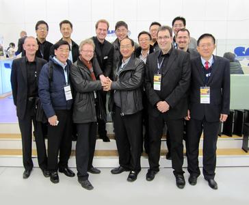 Representatives of Gebr. Schmid GmbH + Co. and Schmid Singapore with their Malaysian customers TS Solartec after conclusion of the first order by a native investor for a local solar cell plant