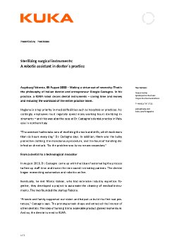 KUKA Press Release Robot assists dentist.pdf