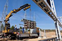 Bernitt, nördlich von Bützow, entsteht gegenwärtig ein neues Umspannwerk. Foto: WEMAG/Rudolph-Kramer