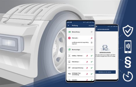 Die mobile Abfahrtskontrolle hilft Unternehmen, ihrer gesetzlichen Pflicht zeitsparend und durchgängig digital nachzukommen.