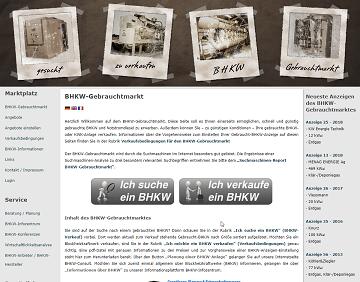 BHKW-Gebrauchtmarkt