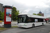 Line-service operation has begun: The first opportunity-charging battery bus with traction equipment from Vossloh Kiepe is driving in Brunswick / Photo: Braunschweiger Verkehrs AG