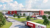 Ansicht des neu entstehenden REWE-Frischezentrums in Dortmund. Quelle: REWE