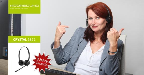 Addasound Headset 2872 mit 3 Jahren Garantie