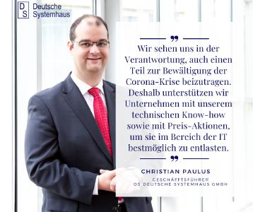Die DS Deutsche Systemhaus GmbH unterstützt Unternehmen während der Corona-Krise