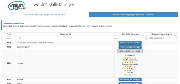 weblet SkillManager