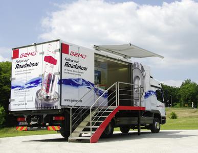 The new GEMÜ roadshow is finished and operating for our customers