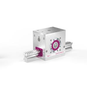 Auf der automatica stellt LEANTECHNIK unter anderem sein extrem laufruhiges neues Zahnstangengetriebe lifgo® SVZ vor