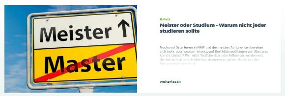 Screenshot MeisterAkademie Graf Blog