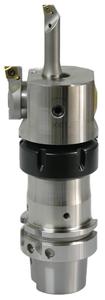 New: The Vario Head universal boring head from Swiss Tool Systems. Shown here with ER interface, compatible with ER collet chuck.