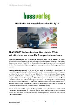 Presseinformation_3_HUSS_VERLAG_Online-Seminar De-minimis 2024 - Wichtige Informationen für Tran.pdf