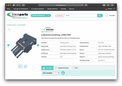 Über 180 Produktvarianten von Steckverbindern und Schnappschaltern bei TraceParts ab sofort verfügbar.