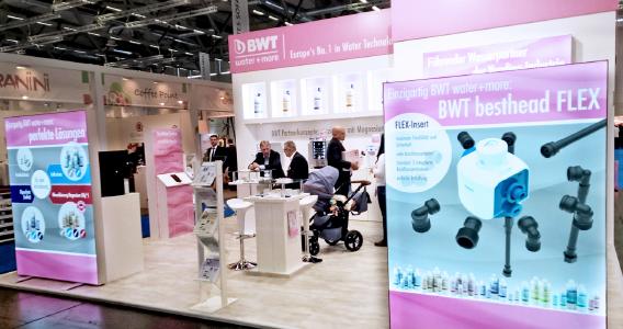 BWT water+more, führender Partner der Vending-Industrie, bietet der Branche Systemlösungen, die jedes Wasser in ideales Vending-Wasser verwandeln /Foto: BWT water+more