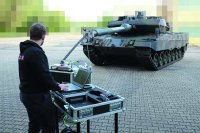 Gun Barrel Inspection System RIB 4D: Set-up for tank Leopard 2