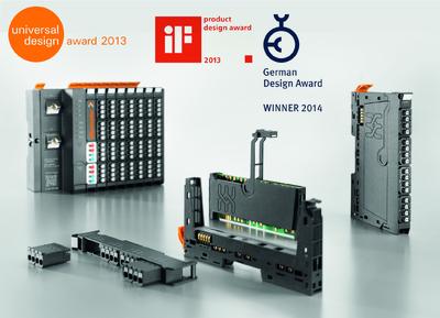 Weidmüller "u-remote": Designkonzept des Remote I/O-System "u-remote" mit drei Preisen ausgezeichnet: Dem "German Design Award 2014", "IF product design award 2013" und "Universal Design Award 2013"