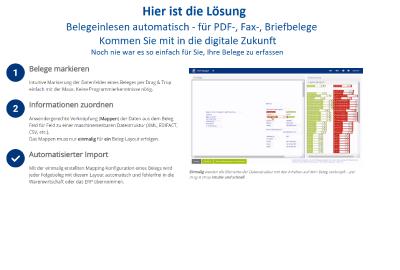 Texte erkennen, aber richtig - der PDF-Mapper® der ExxTainer AG versteht PDF-Belege und verwandelt sie mit der hinterlegten Semantik in strukturierte, maschinenlesbare Daten