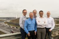 Konrad-Technologies UK - From left to right: Neil Clark, Malcolm Campbell, Robin Irwin, Nadeem Dar, David Mitchell