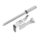 Die Montage kann über eine integrierte Schraube oder bei größeren Stückzahlen mittels Niete vorinstalliert werden / Bildquelle: Weidmüller