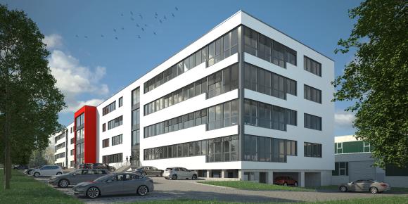 So soll das neue Bürogebäude aussehen: Hoch modern und mit rund 8.000 Quadratmetern Nutzfläche / Quelle: Goldbeck GmbH, Bochum