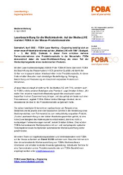 PR_FOBA_MedtecLIVE-T4M-2022_DE.pdf