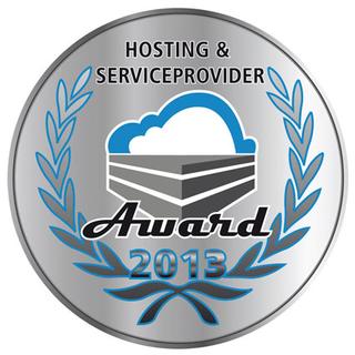 "Hosting & Service Provider Award" 2013