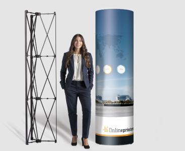 Customers of Onlineprinters benefit from significant price reductions for large format prints. Numerous products are available for up to 25 percent less. The offering of large format prints will include the new City-Light posters and pop-up towers from February 2017 / Copyright: Onlineprinters GmbH