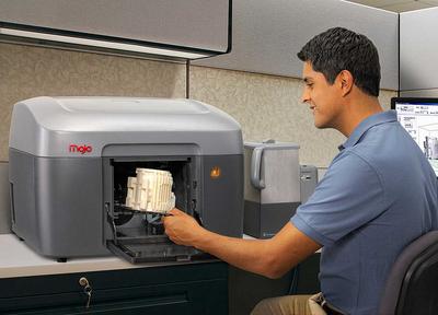 Der FDM 3D-Drucker Mojo von Stratasys ist derzeit der vermutlich kleinste 3D-Drucker für den professionellen Bereich.