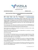 [PDF] Pressemitteilung: Vizsla Silver gibt Update zur Ausgliederung der Lizenzgebühren bekannt