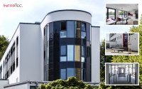 Der Neubau mit Außen- und Innenansichten