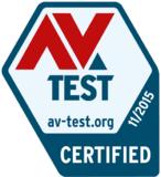 AV-Test Zertifikat 11/2015
