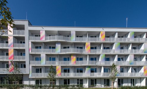 Fassade Apartmenthaus The Brucklyn, Erlangen Bildrechte / @Jost Unternehmensgruppe