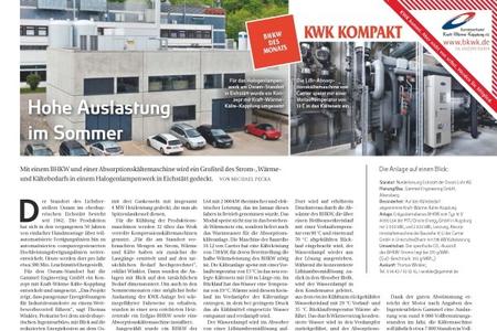 Zum BHKW des Jahres wurde eine industrielle KWKK-Anlage gewählt. (Bild: Energie&Management)