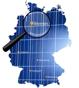 Deutschlandkarte Niederlassungen Bremen