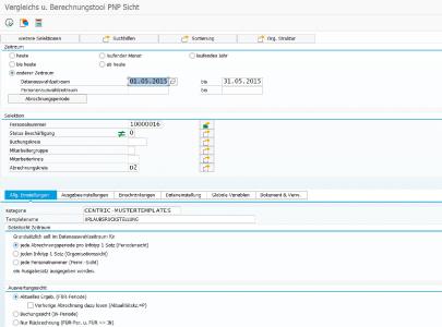 Centric VBT02 - Selektionsbild Datenbeschaffung